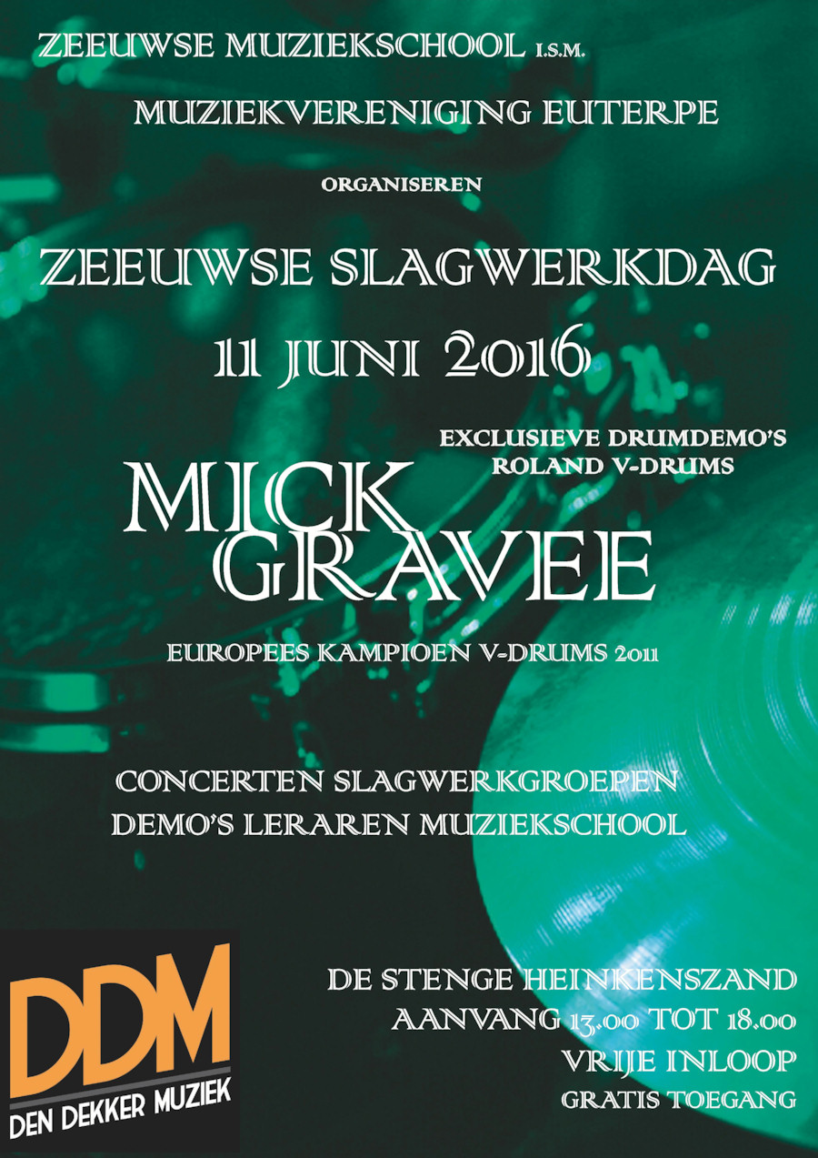 Zeeuwse slagwerkdag op 11 juni 2016